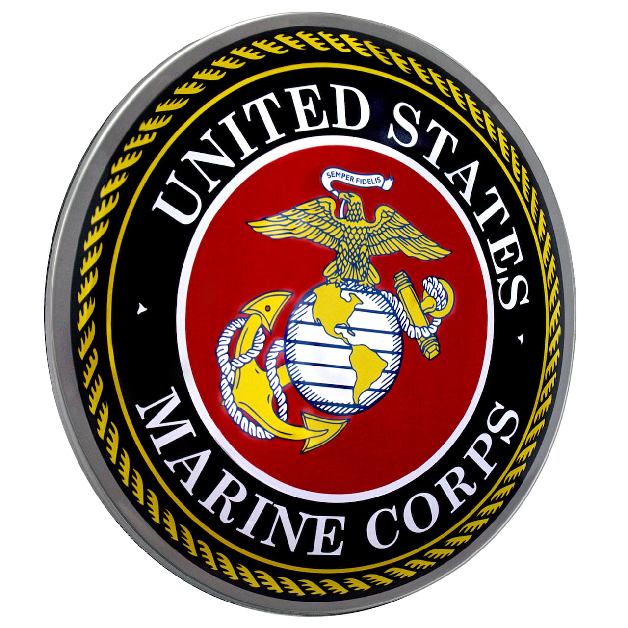United States Marine Corps Emblem Dome Metal Sign